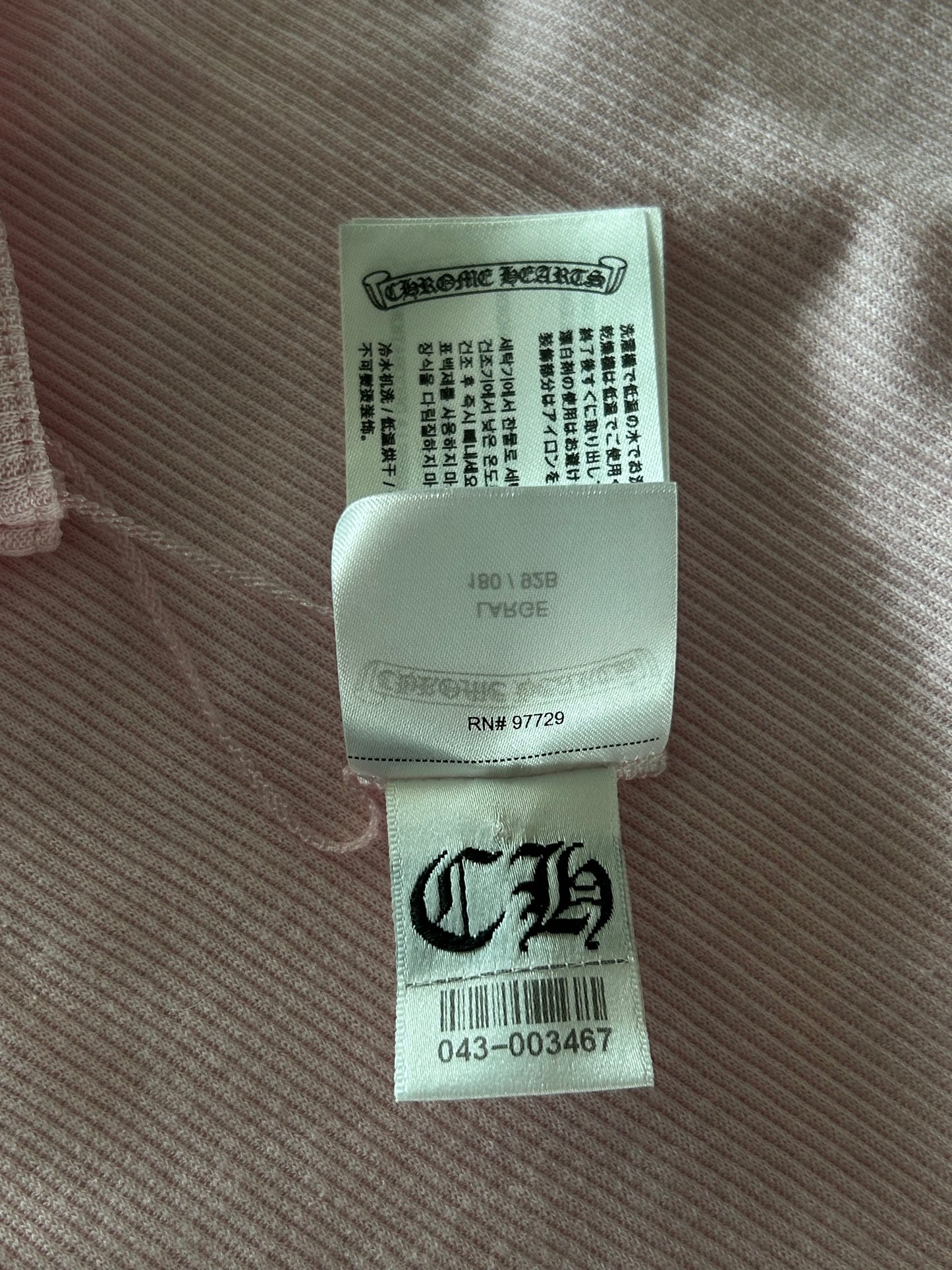 Chrome Hearts Pink & White Deadly Doll Tank Top