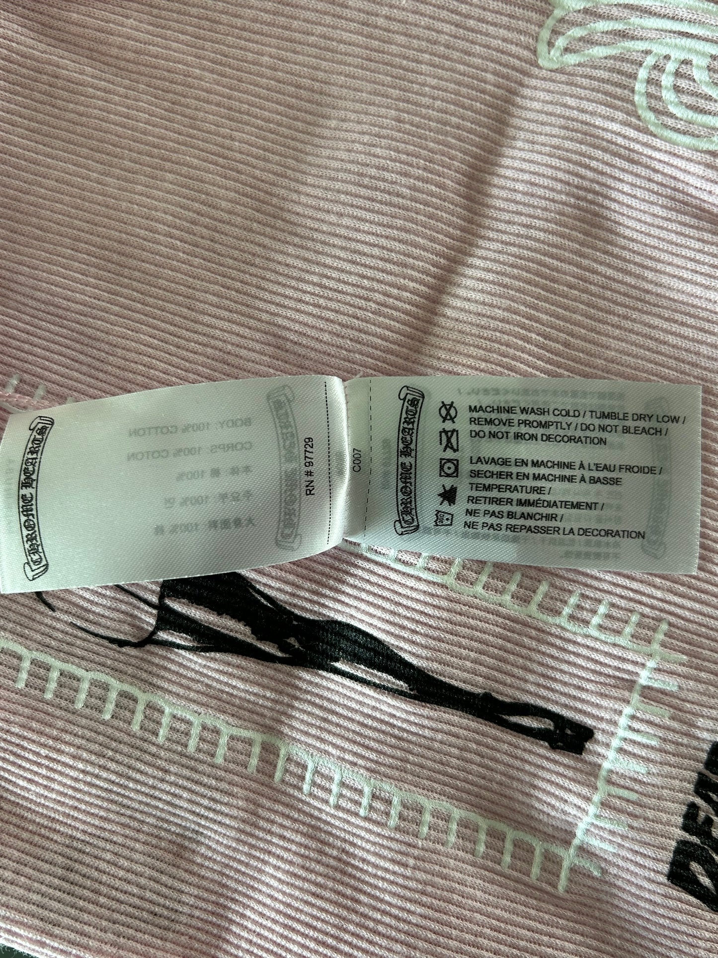Chrome Hearts Pink & White Deadly Doll Tank Top