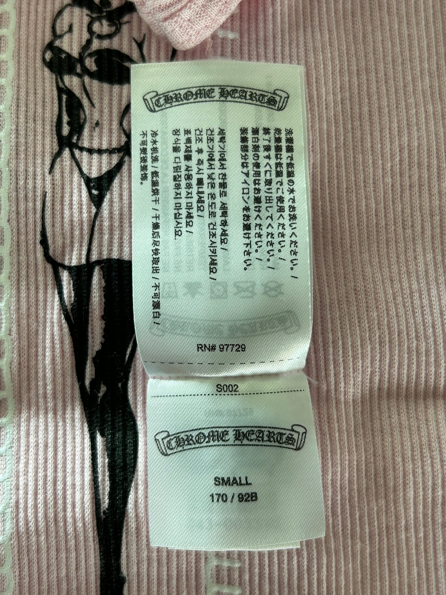 Chrome Hearts Pink & White Deadly Doll Tank Top