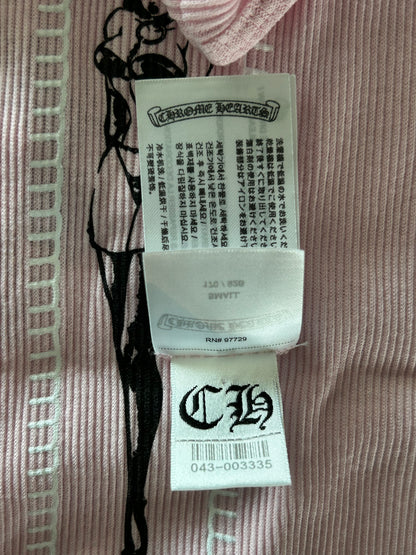 Chrome Hearts Pink & White Deadly Doll Tank Top