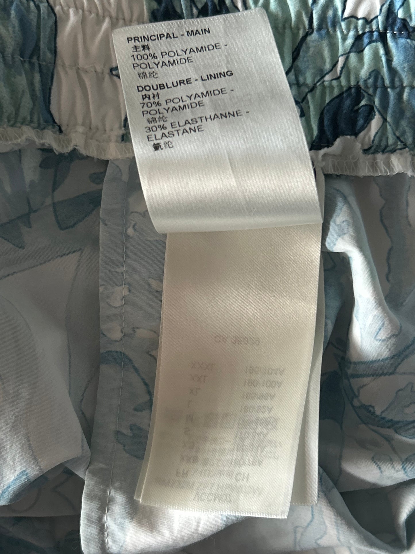 Louis Vuitton Blue & White Aquagarden Monogram Swim Shorts