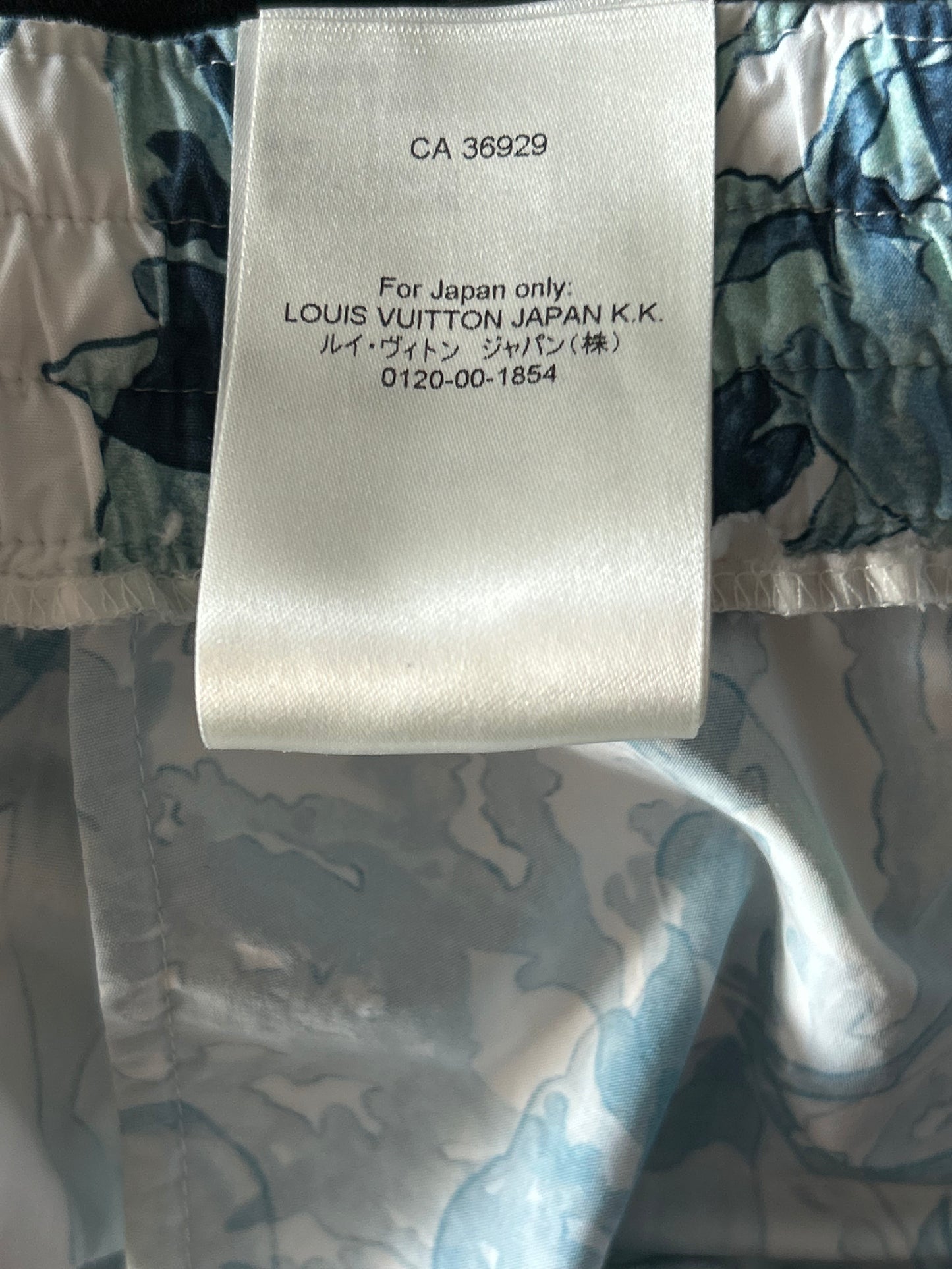 Louis Vuitton Blue & White Aquagarden Monogram Swim Shorts