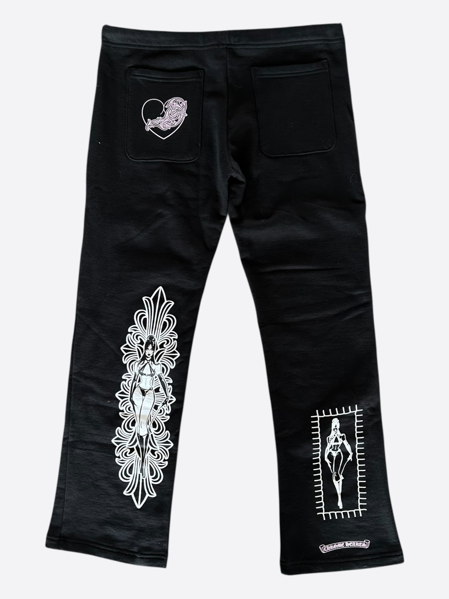 Chrome Hearts Black & Pink Deadly Doll Sweatpants