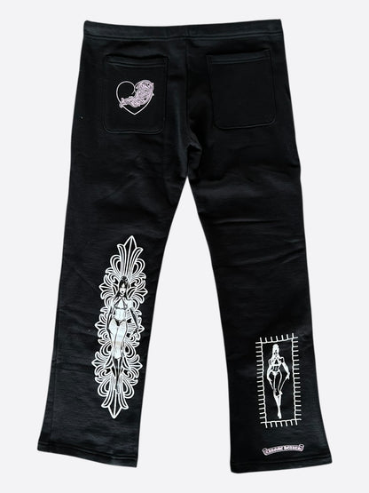 Chrome Hearts Black & Pink Deadly Doll Sweatpants