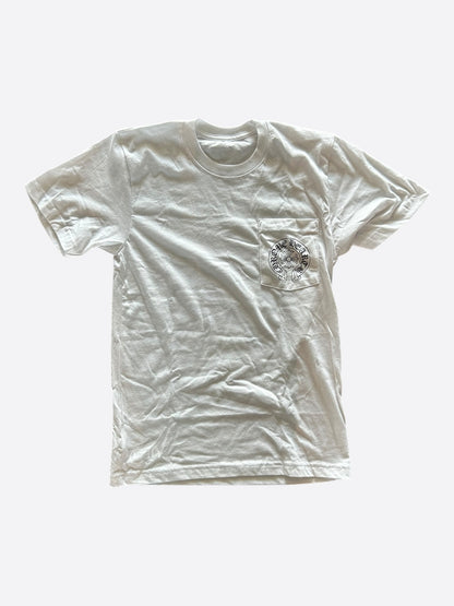 Chrome Hearts White & Black Miami Horseshoe Logo T-Shirt