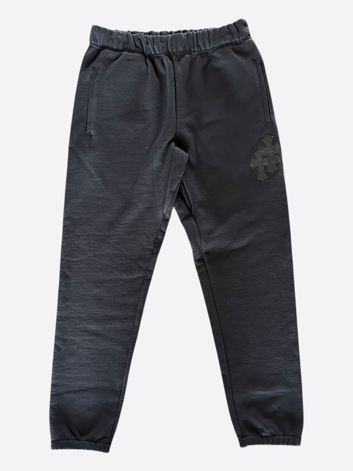 Chrome Hearts Black Triple Cross Patch Paper Jam Sweatpants