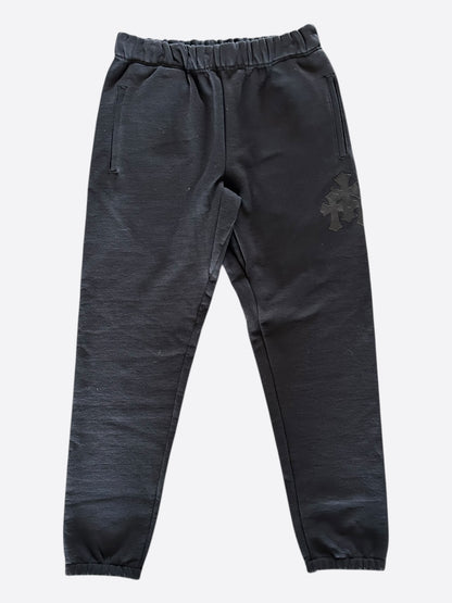 Chrome Hearts Black Triple Cross Patch Paper Jam Sweatpants