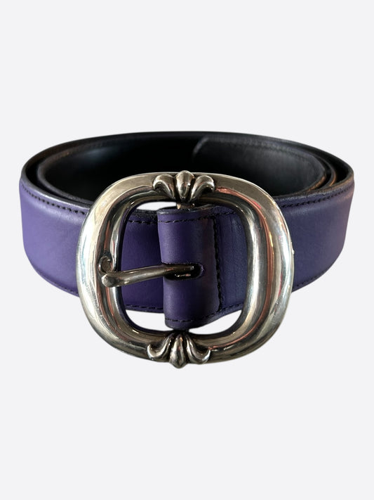 Chrome Hearts Purple & Silver Gunslinger Belt