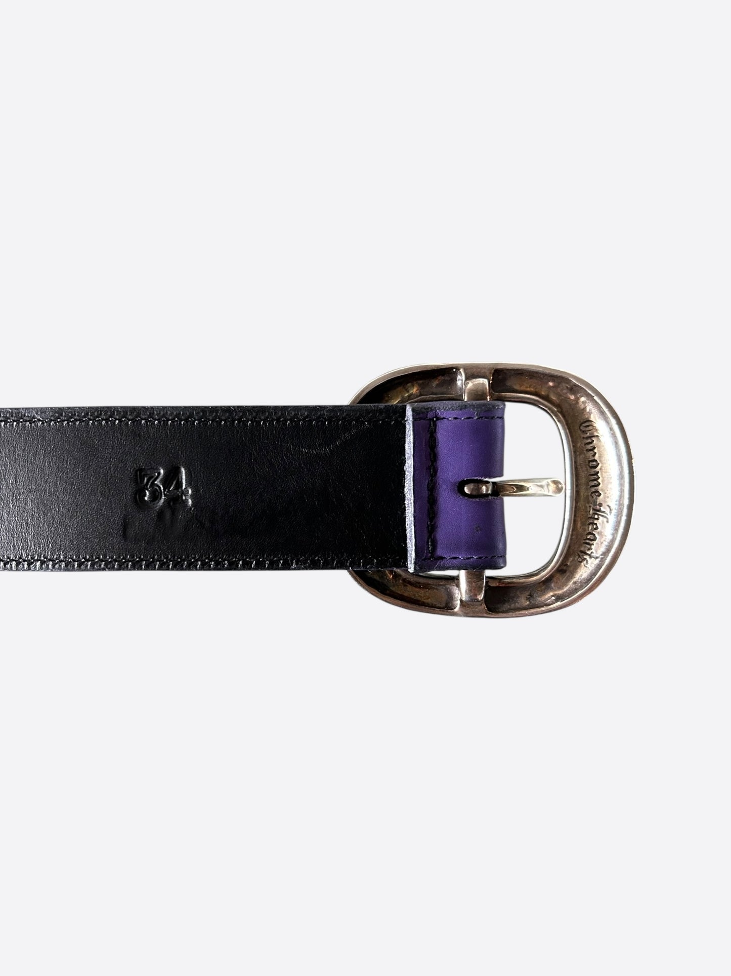 Chrome Hearts Purple & Silver Gunslinger Belt