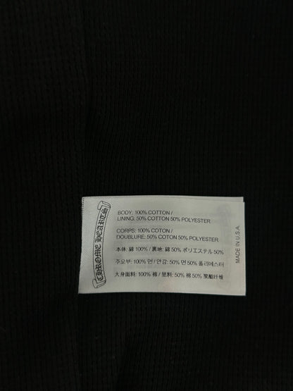 Chrome Hearts Black & Blue Script Logo Zip Up Thermal Hoodie