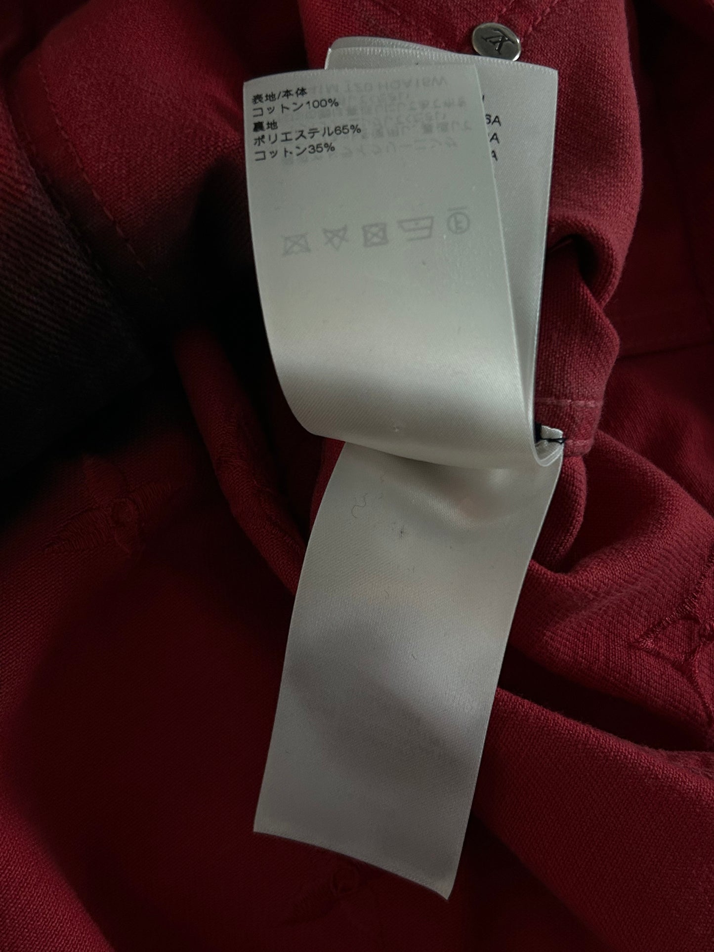 Louis Vuitton Black & Red Gradient Embroidered Monogram Denim Jacket