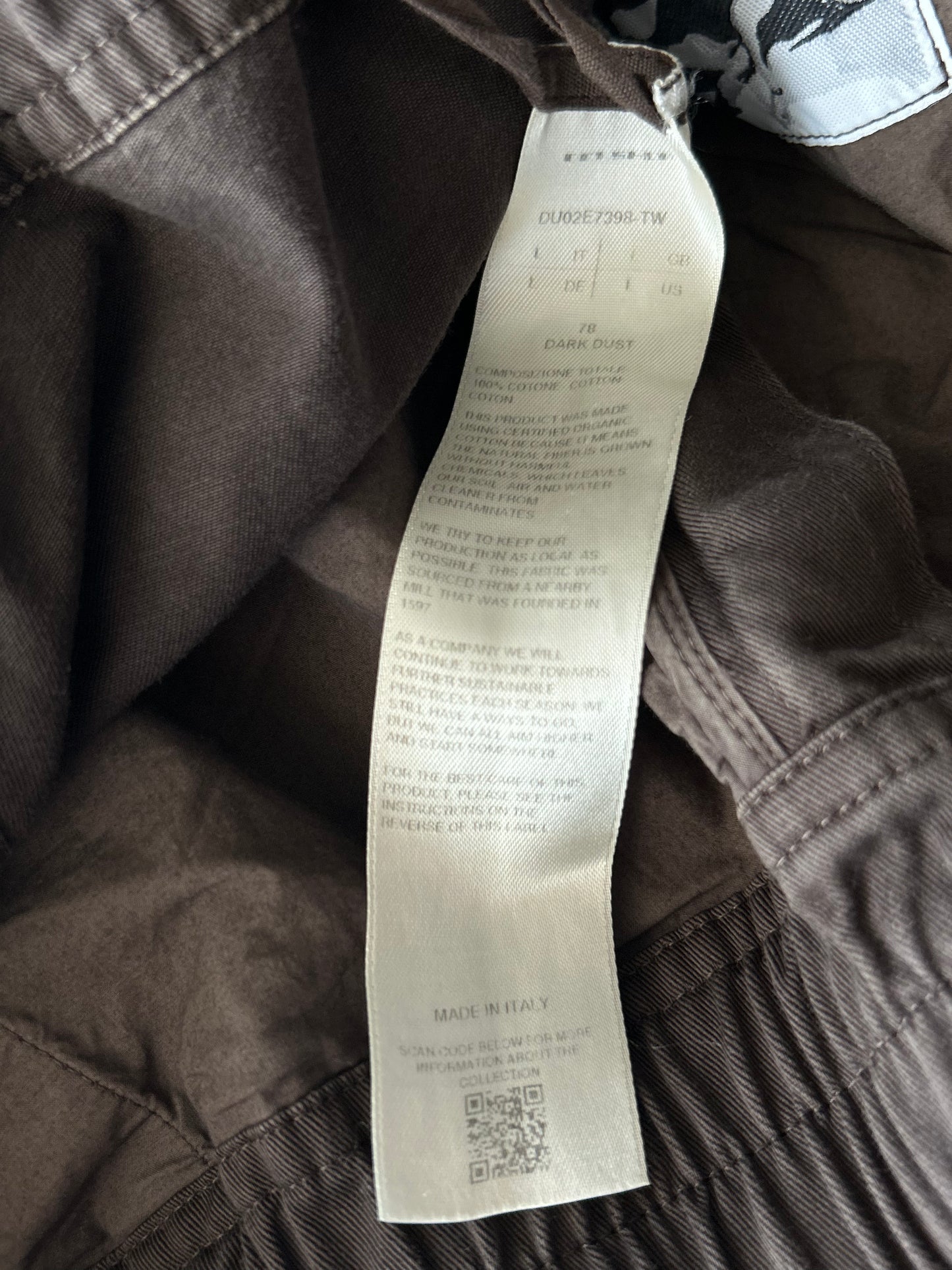 Rick Owens Brown Cargo Bela Jumbo Pants