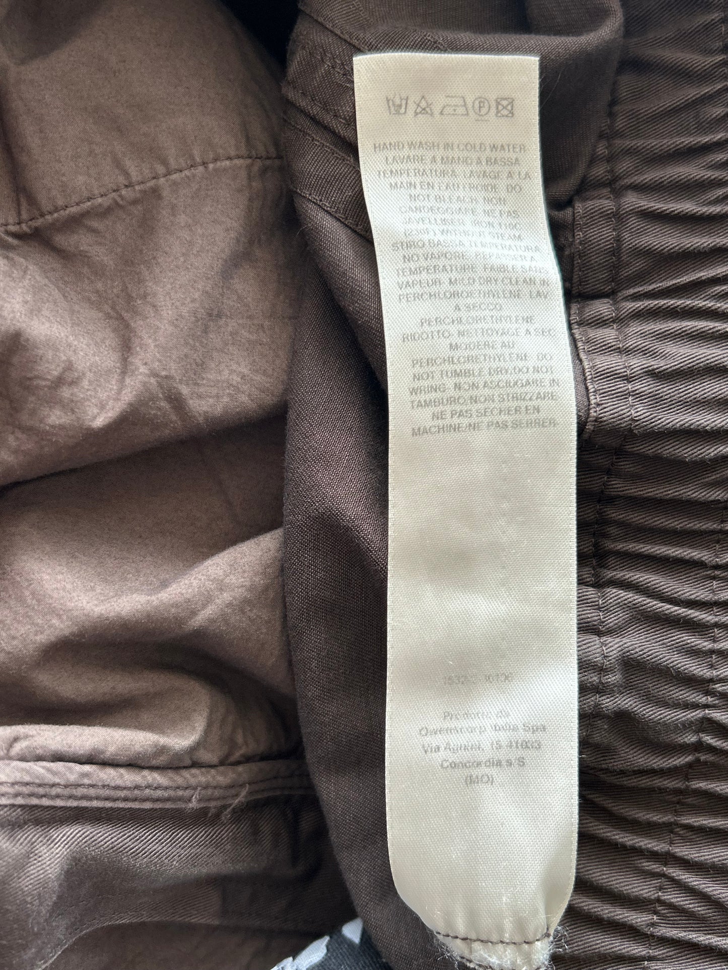 Rick Owens Brown Cargo Bela Jumbo Pants