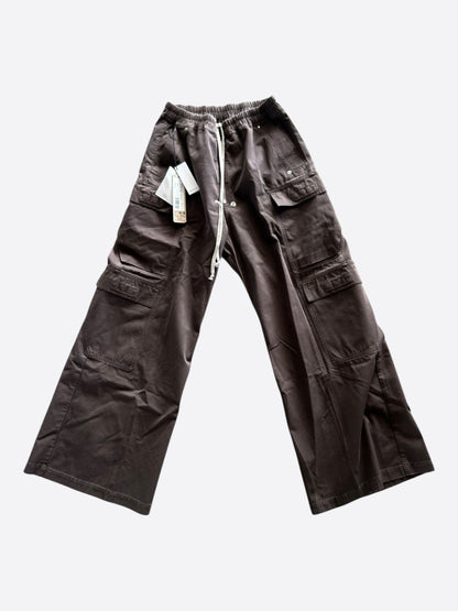 Rick Owens Brown Cargo Bela Jumbo Pants
