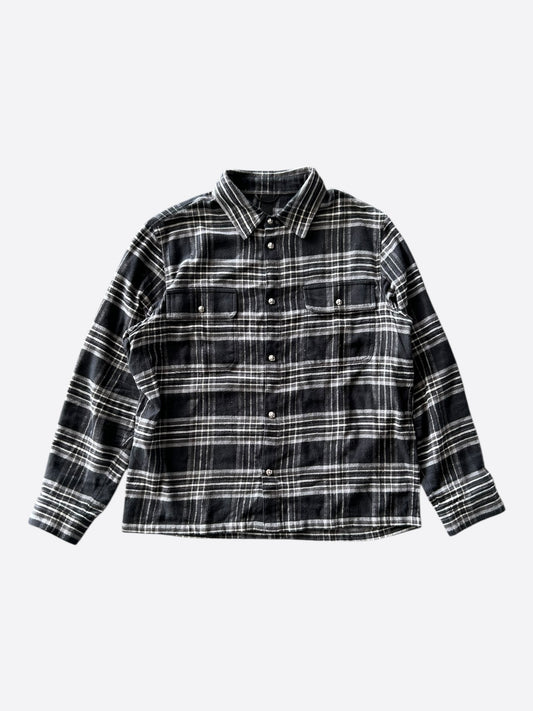 Chrome Hearts Black & Grey Plaid Flannel