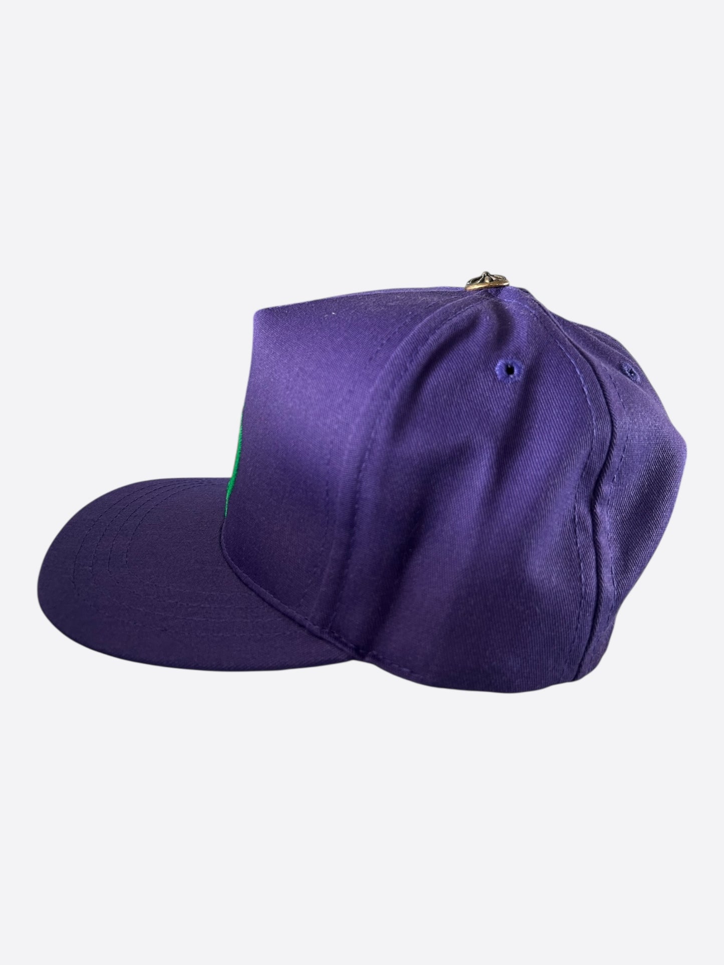 Chrome Hearts Purple & Green Embroidered Logo Hat