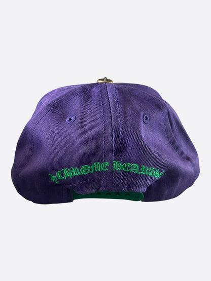 Chrome Hearts Purple & Green Embroidered Logo Hat
