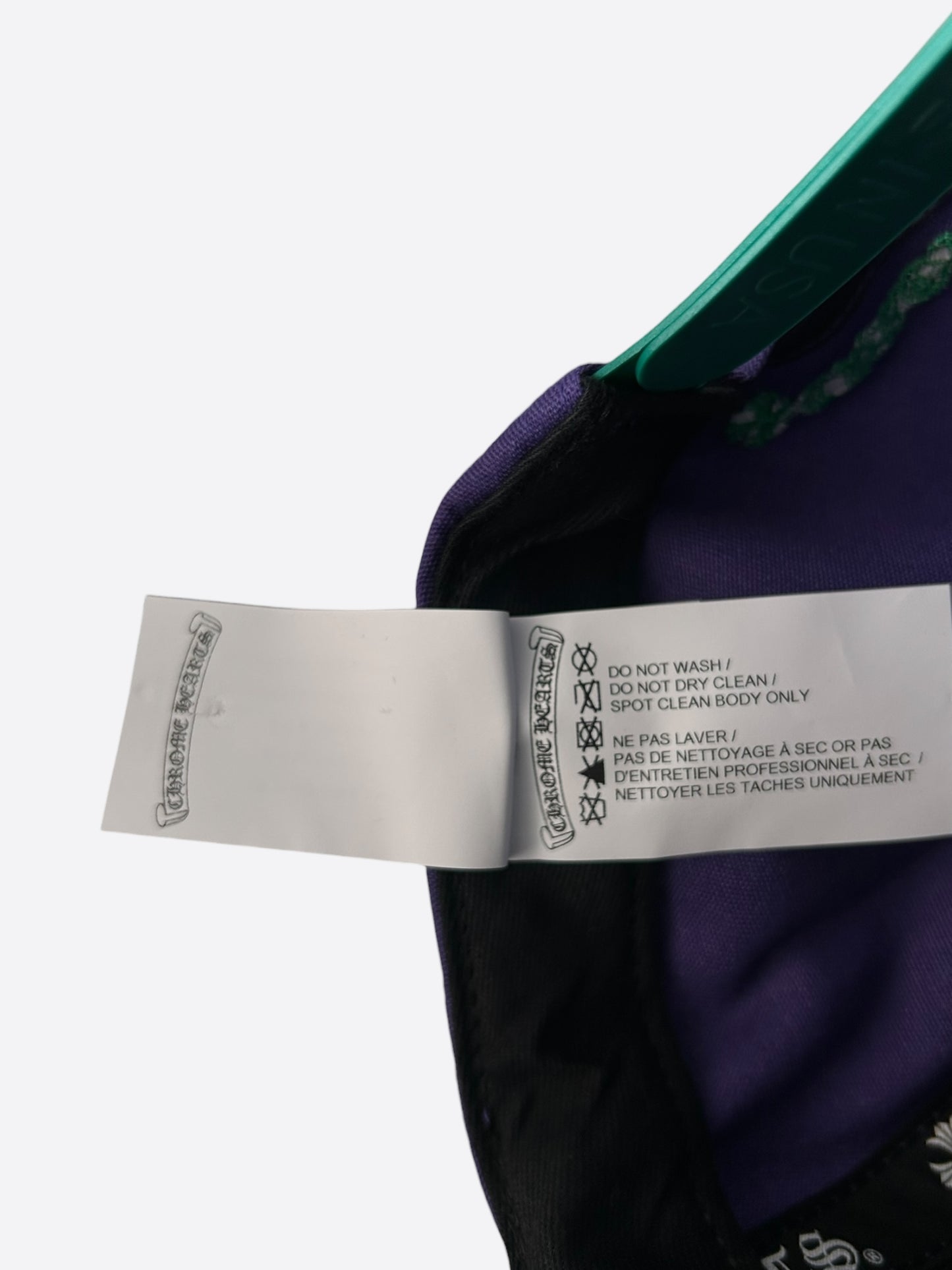 Chrome Hearts Purple & Green Embroidered Logo Hat