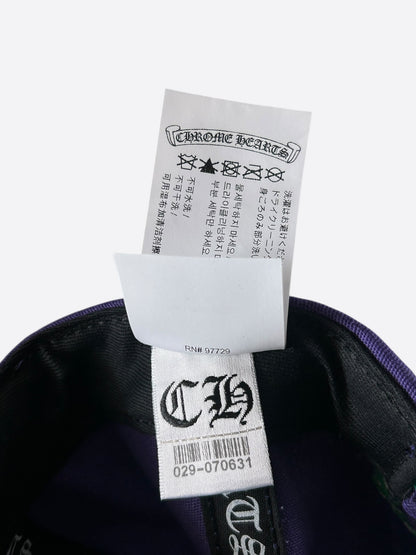 Chrome Hearts Purple & Green Embroidered Logo Hat