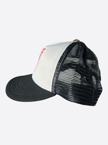 Chrome Hearts Black, White & Red Eyechart Trucker Hat