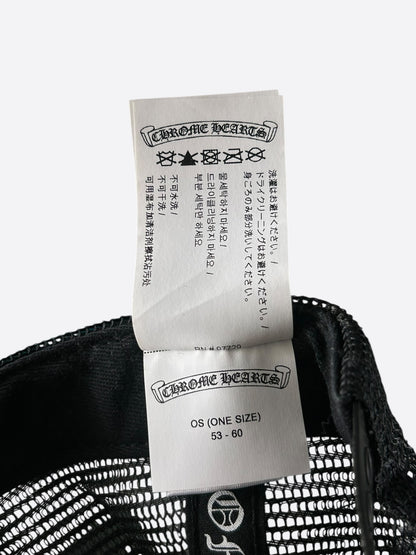 Chrome Hearts Black, White & Red Eyechart Trucker Hat