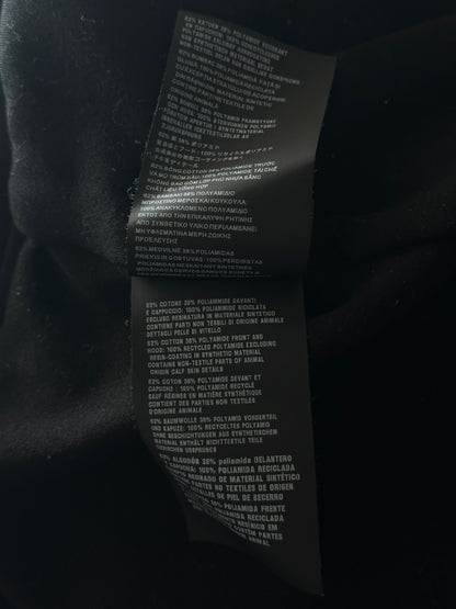 Prada Black Triangle Logo Re-Nylon Hooded Cardigan