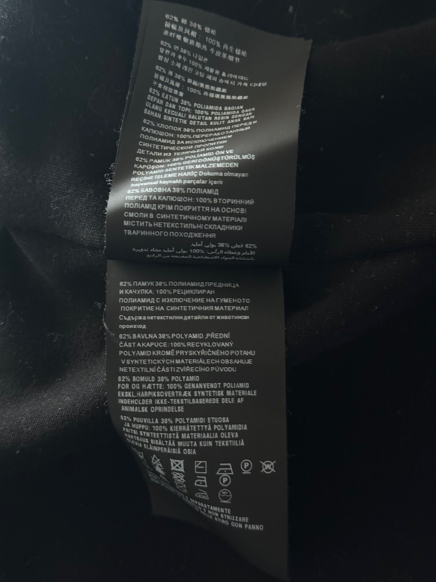 Prada Black Triangle Logo Re-Nylon Hooded Cardigan