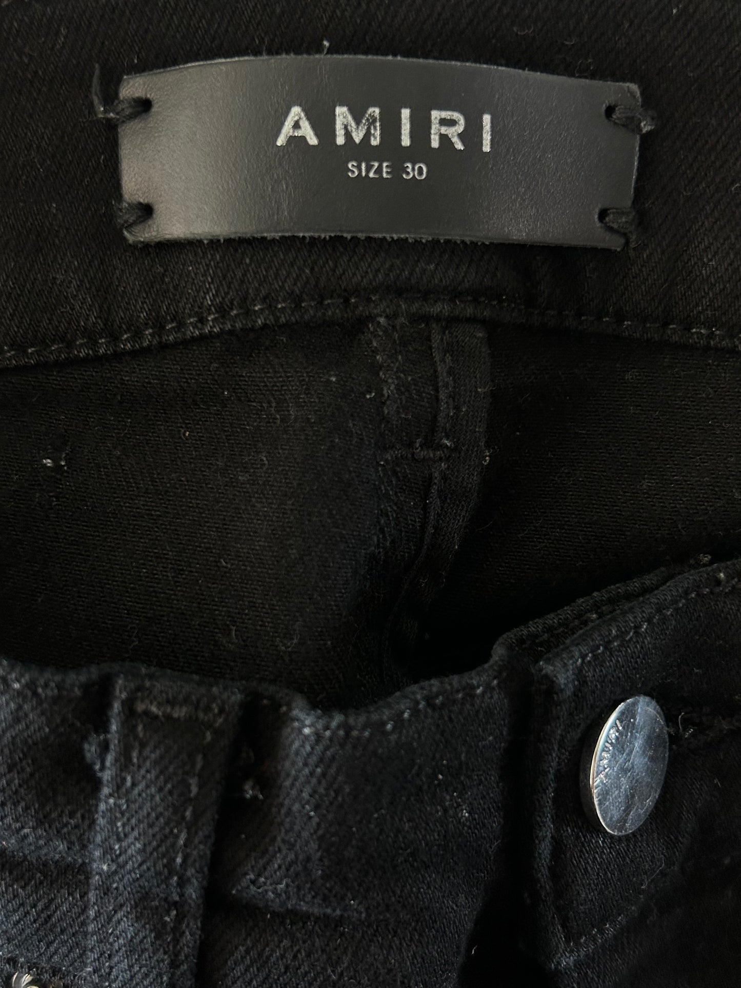 Amiri Black Patch MX1 Jeans