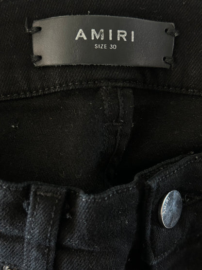 Amiri Black Patch MX1 Jeans
