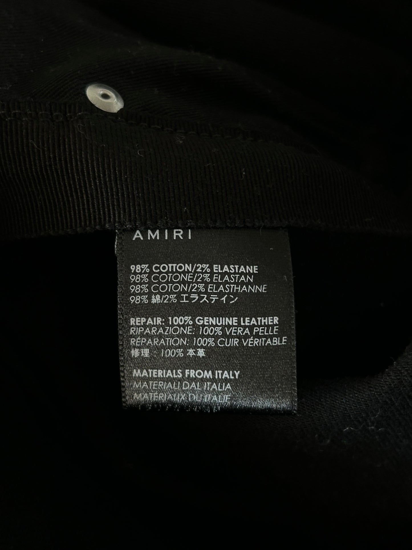 Amiri Black Patch MX1 Jeans