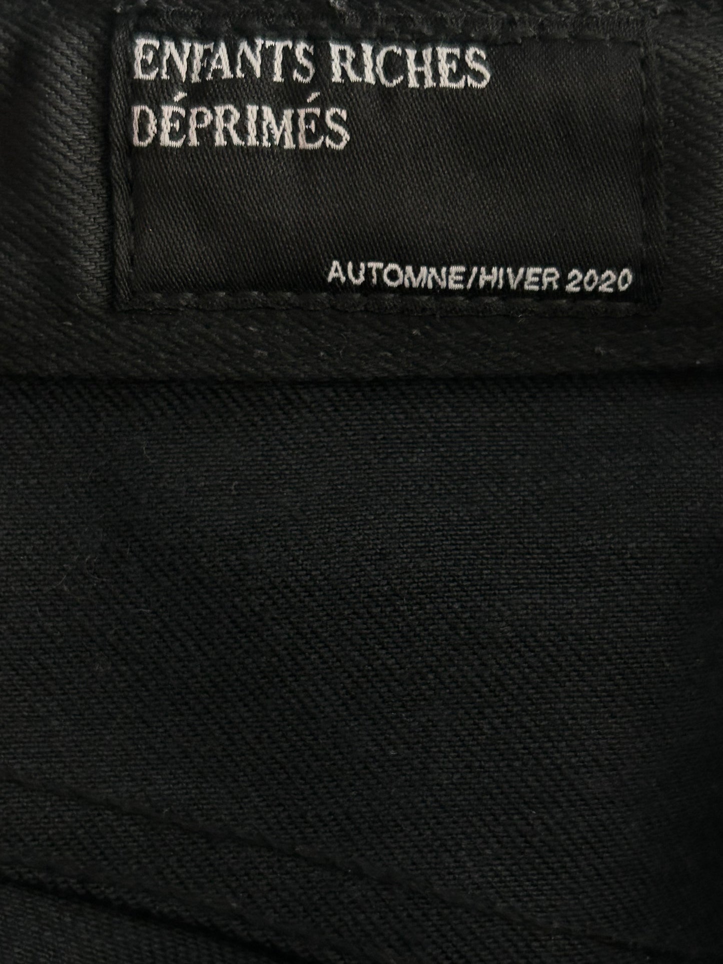 Enfants Riches Deprimes Black Distressed Jeans