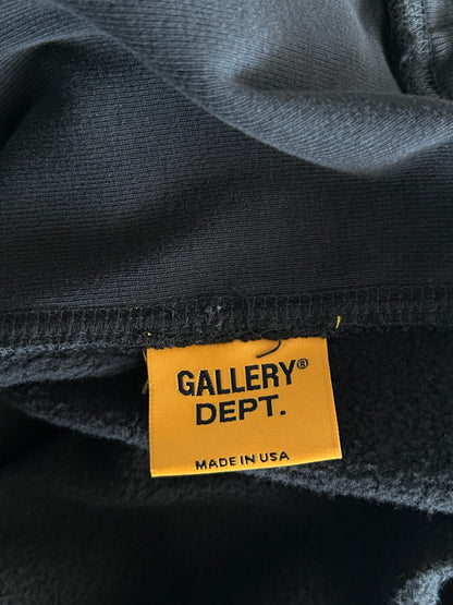 Gallery Dept Black & White DEPT Logo Cut Off Hoodie
