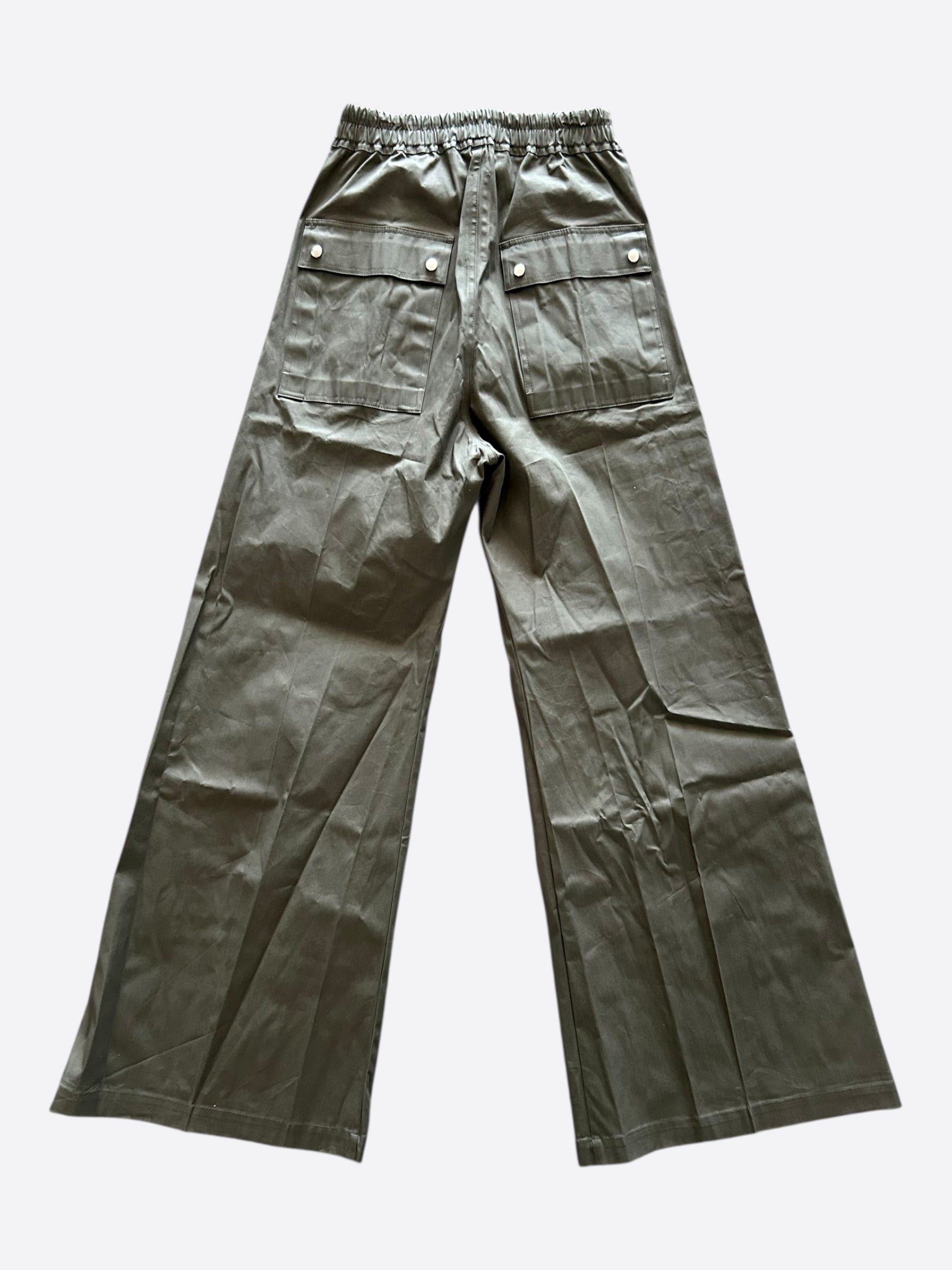 Rick Owens Olive Cargo Bela Wide Pants – Savonches