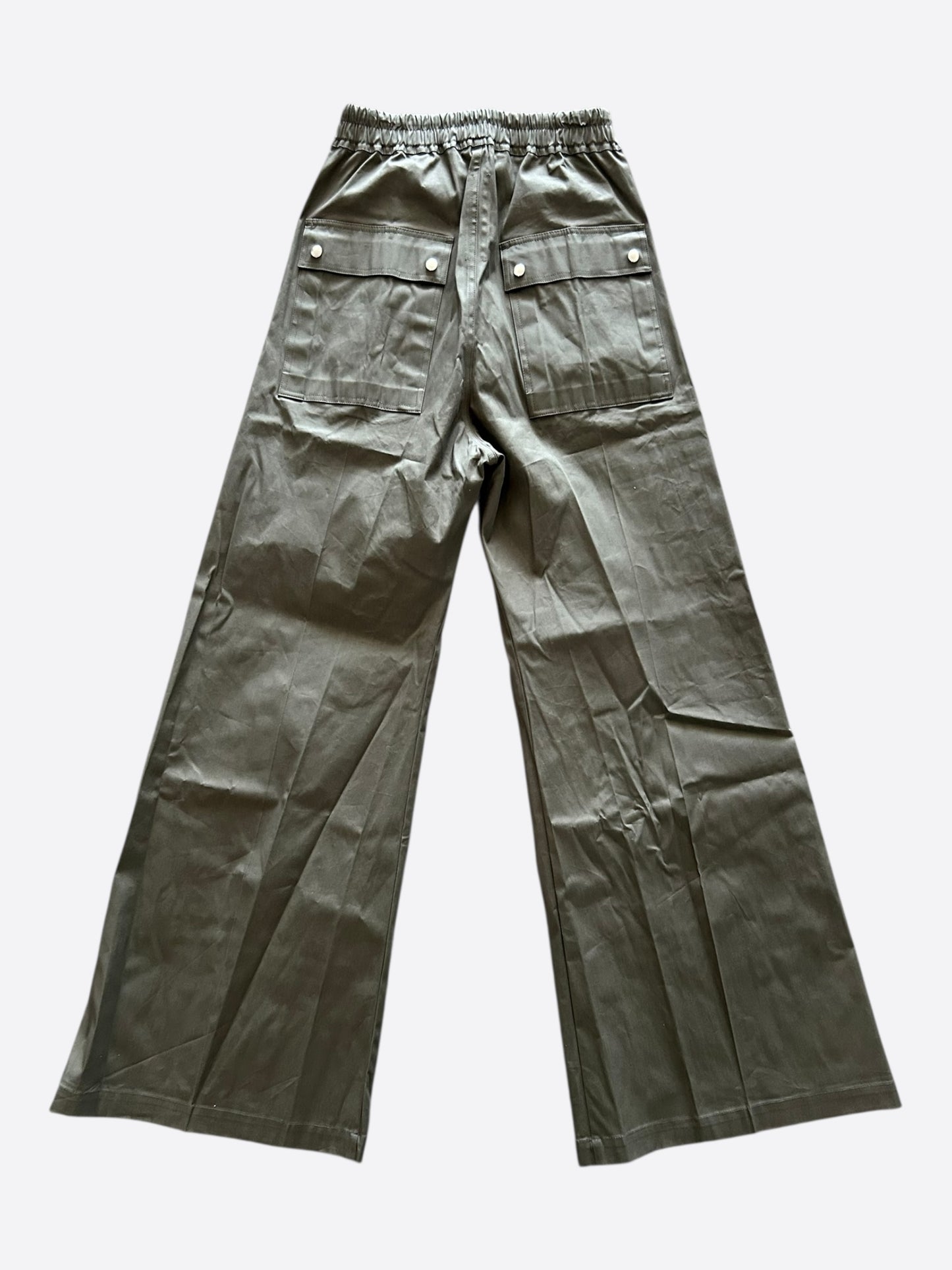 Rick Owens Olive Cargo Bela Wide Pants