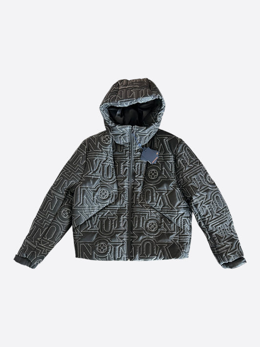 Louis Vuitton Black & White Snow Capsule Puffer Jacket