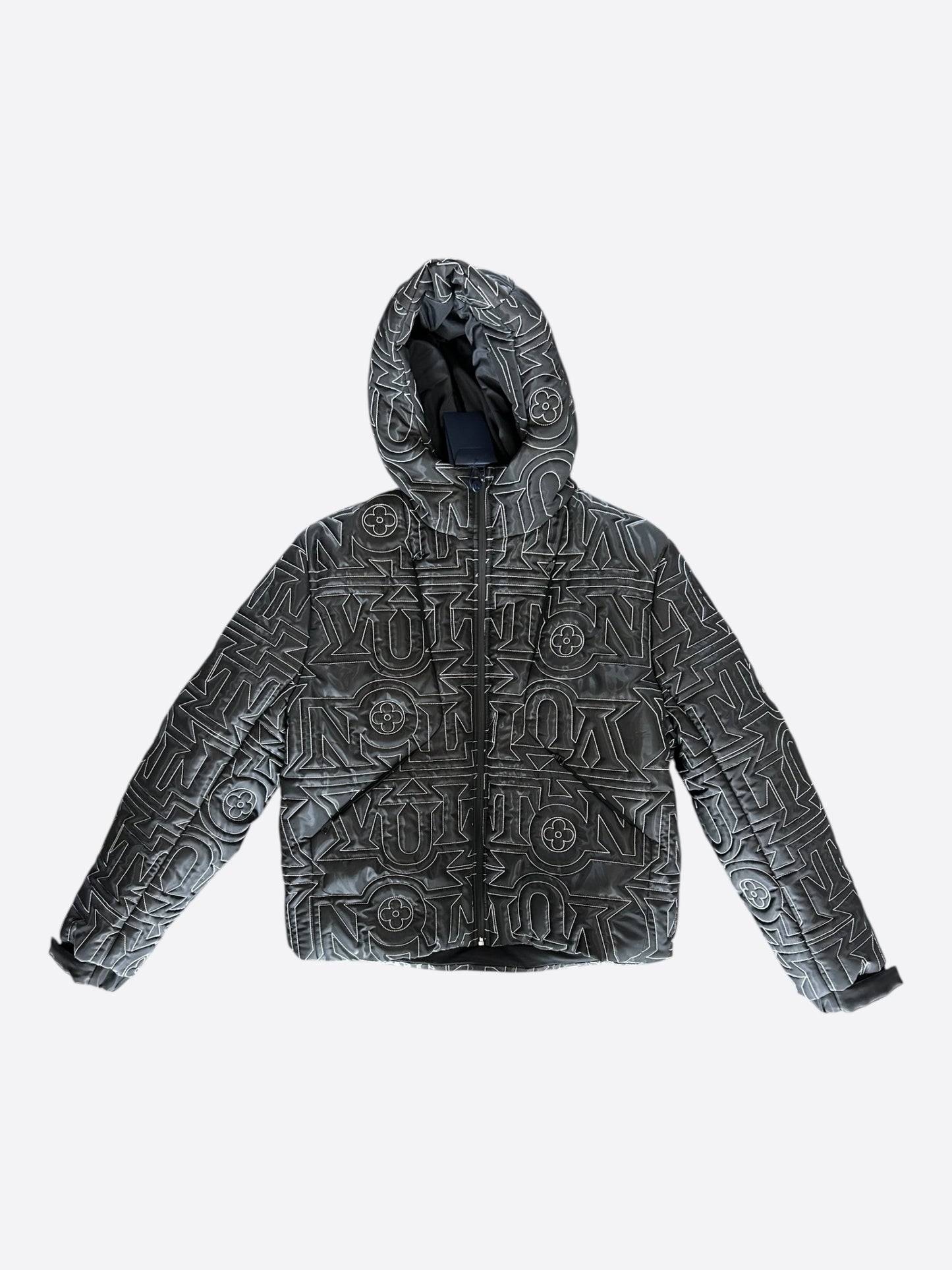 Louis Vuitton Black & White Snow Capsule Puffer Jacket