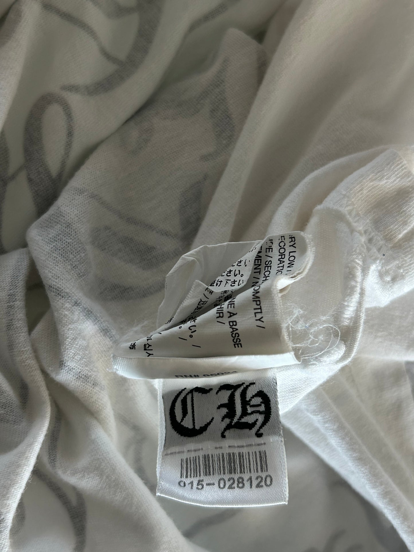 Chrome Hearts White & Black Hangzhou Exclusive Horseshoe Logo T-Shirt