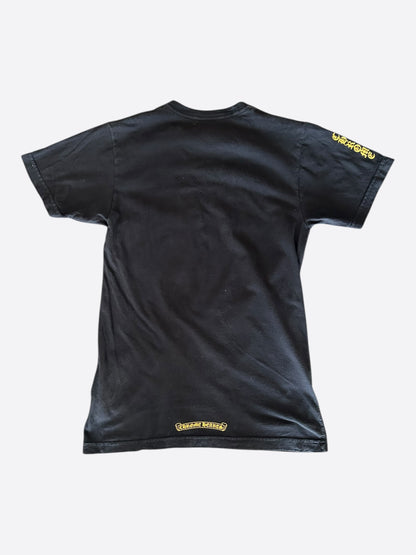 Chrome Hearts Black & Yellow Dagger Logo T-Shirt