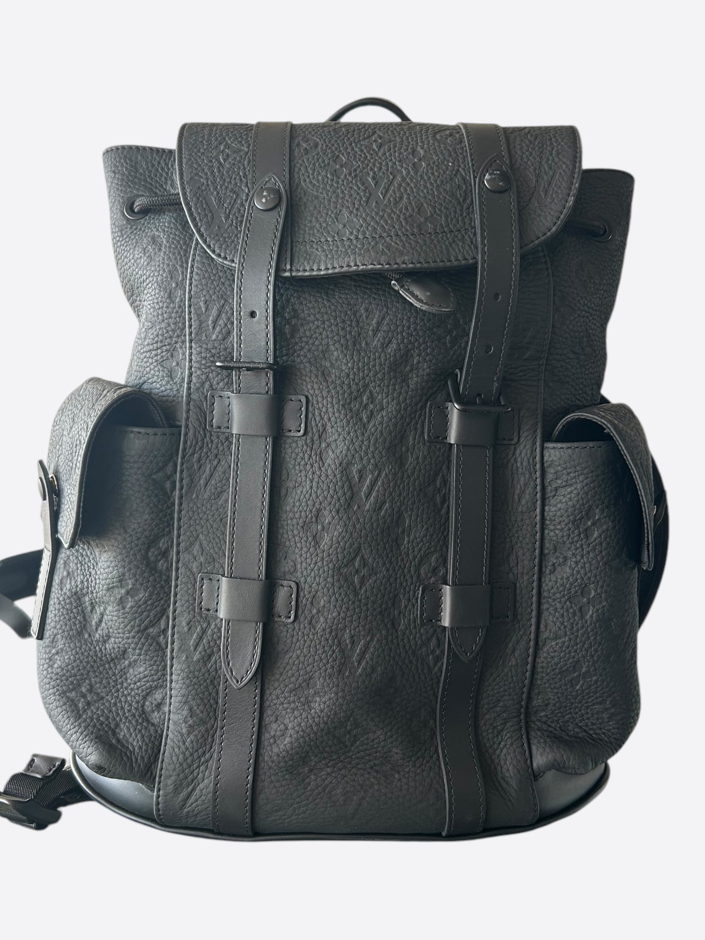 Louis Vuitton Black Taurillon Monogram Christopher Backpack