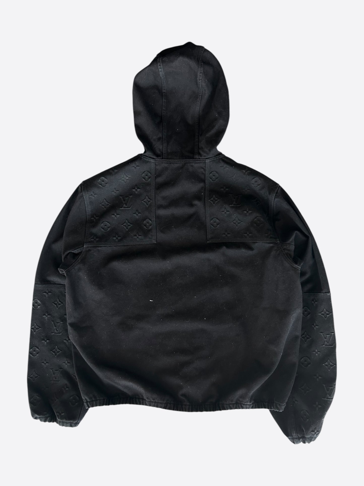 Louis Vuitton Black Monogram Carpenter Hooded Jacket