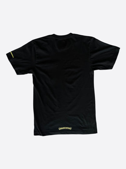 Chrome Hearts Black & Yellow Neck Logo T-Shirt