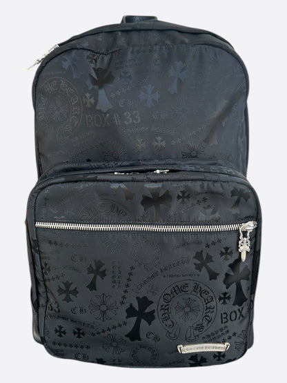Chrome Hearts Black Stencil 7th Grade Nylon Backpack