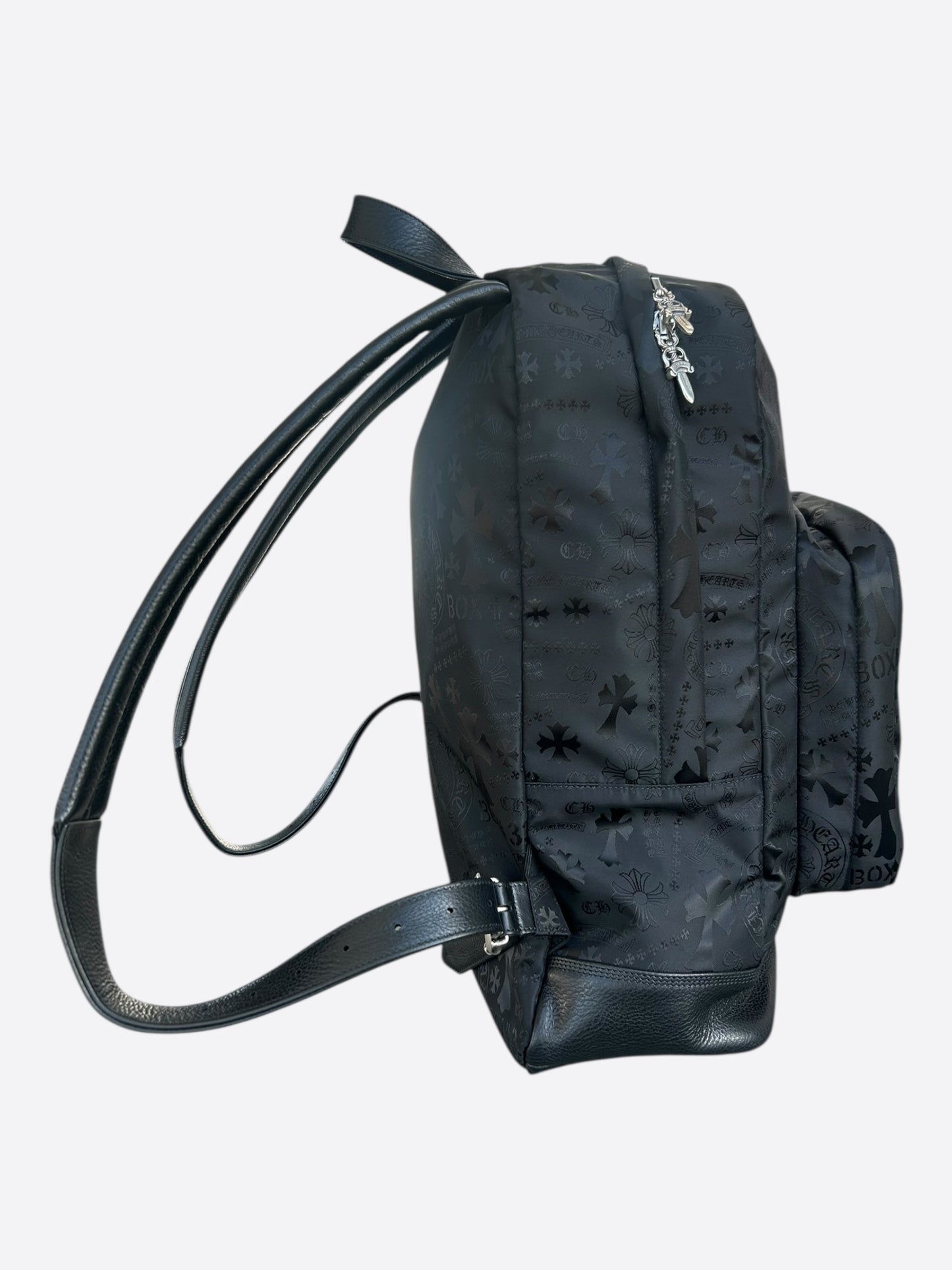Chrome Hearts Black Stencil 7th Grade Nylon Backpack