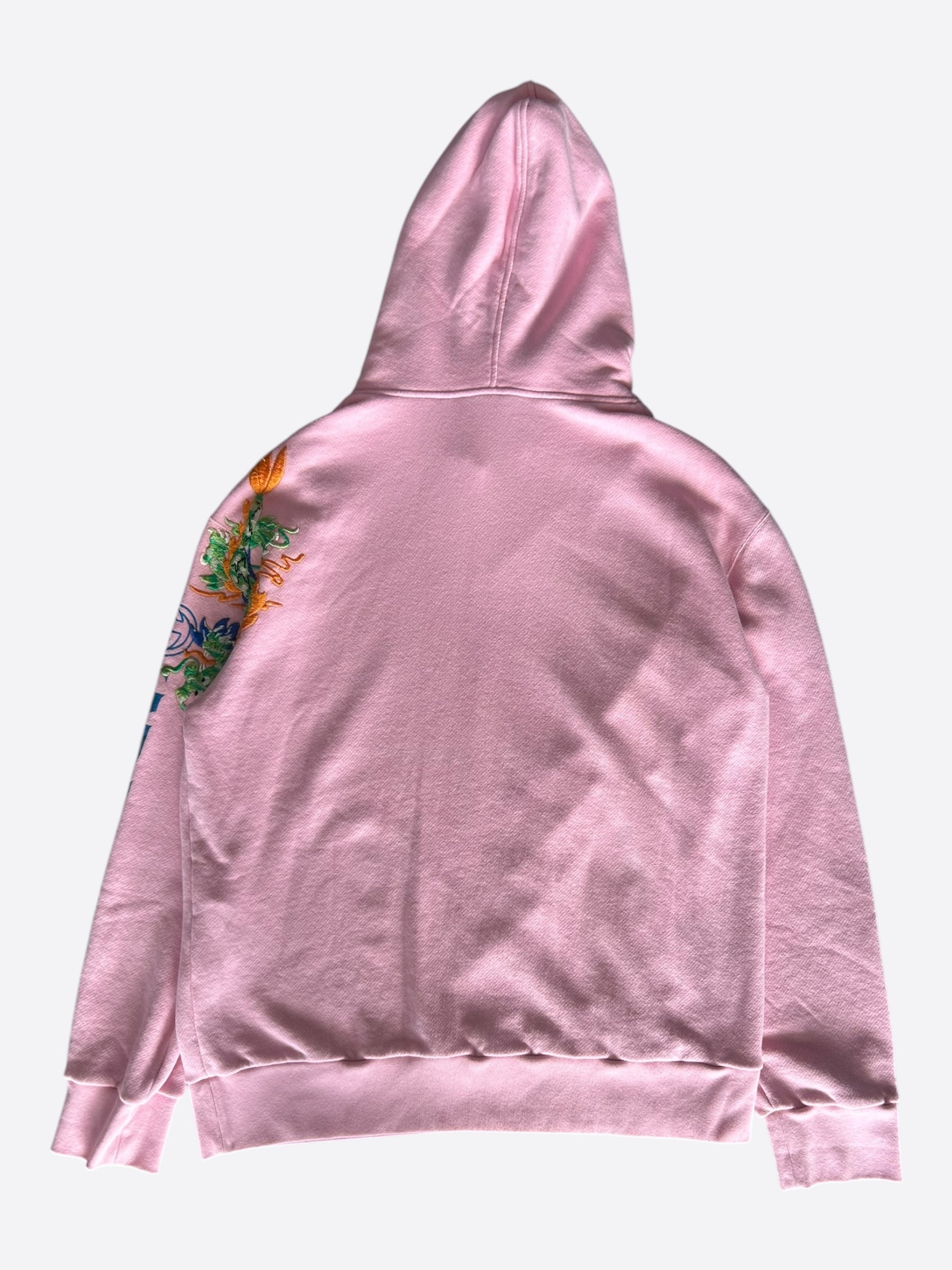 Gucci Pink Belt Logo Dragon Embroidery Hoodie – Savonches