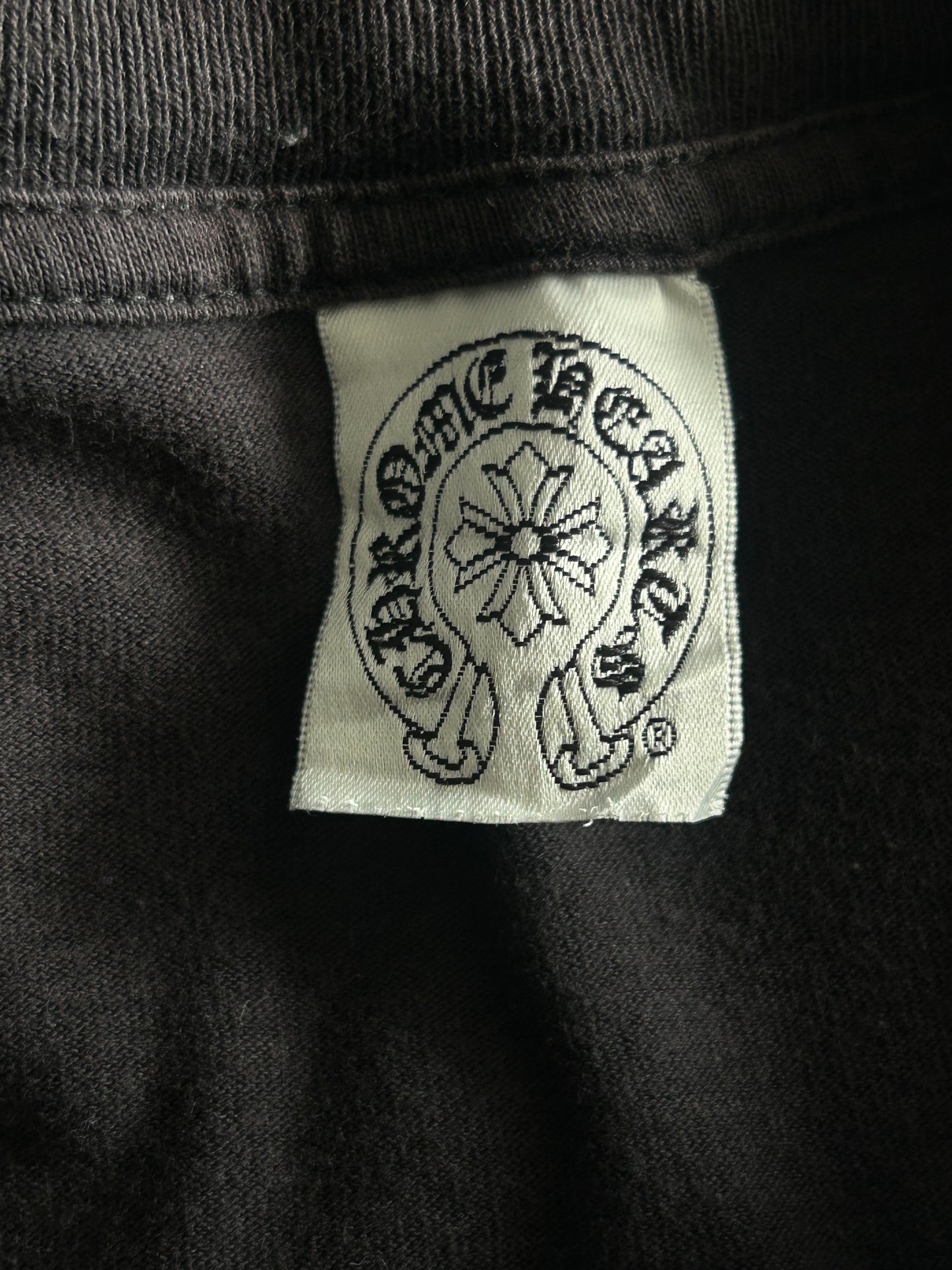 Chrome Hearts Black & White Horseshoe Star Logo T-Shirt