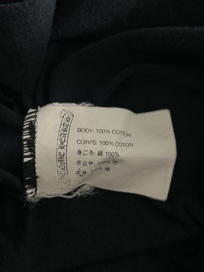 Chrome Hearts Black & White Floral Cross T-Shirt