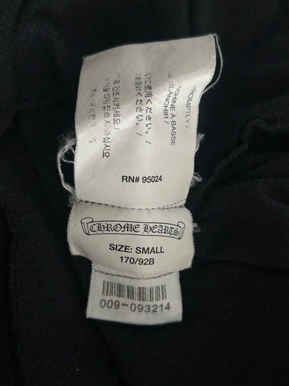 Chrome Hearts Black & White Floral Cross T-Shirt