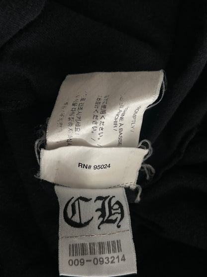 Chrome Hearts Black & White Floral Cross T-Shirt