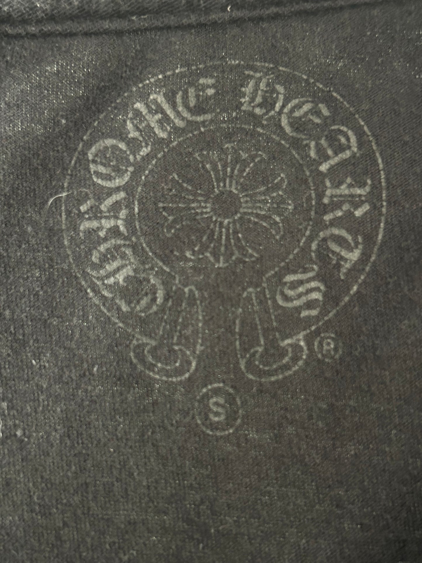 Chrome Hearts Black & Yellow Dagger Logo T-Shirt