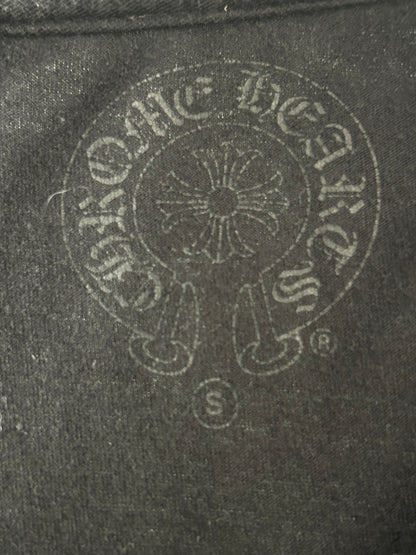 Chrome Hearts Black & Yellow Dagger Logo T-Shirt